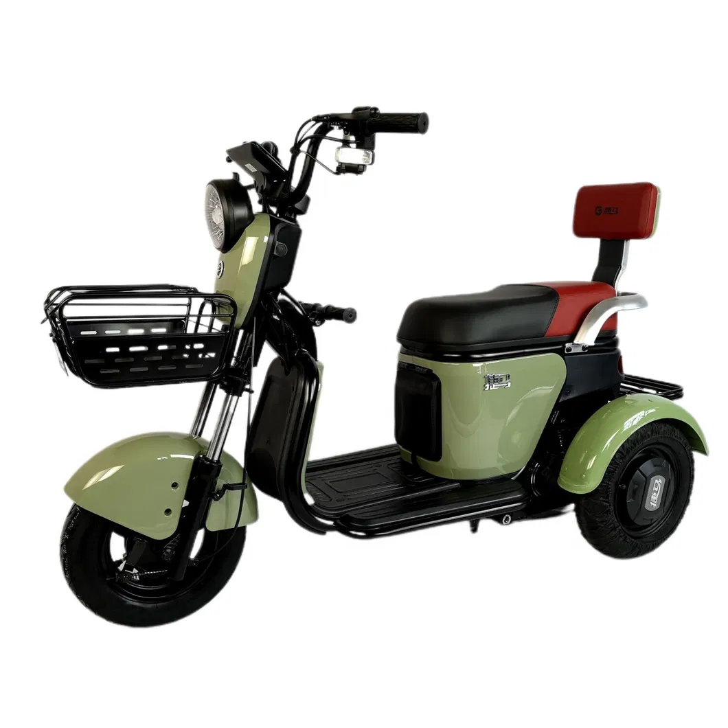 2 Seat Leisure Low Speed Electric Recumbent Tricycle for Elderly
