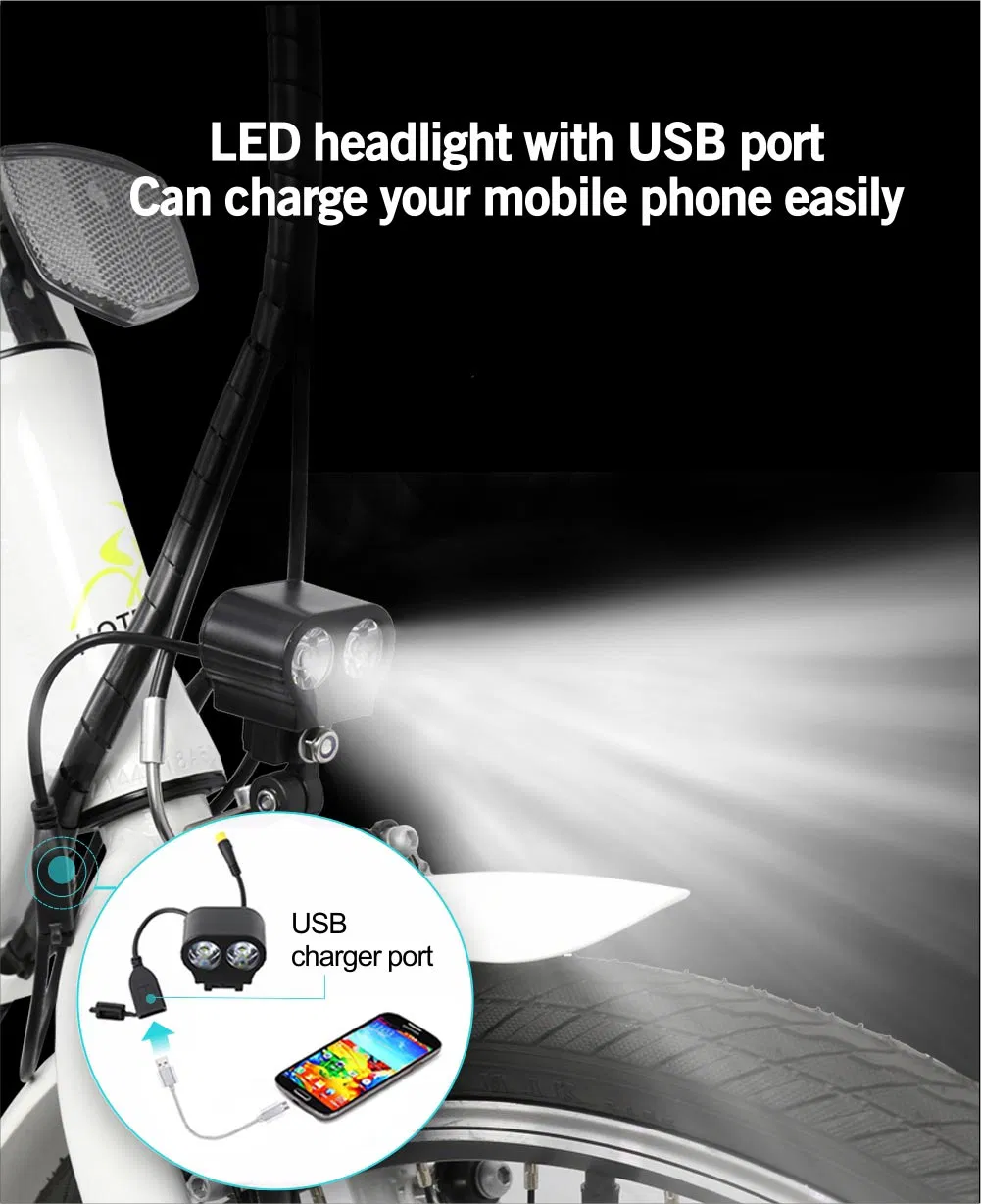 20 Inch Lightweight City Electric Folding Bike for Adults