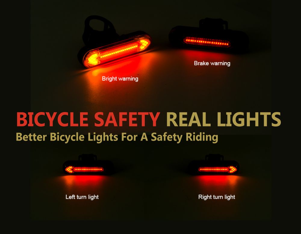 2021 New Design Wireless Remote Control COB LED Steering Bike Tail Cycling Easy Mounting Waterproof Programming Bicycle Rear Light