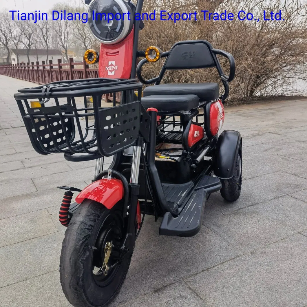 2021 New Family Parent-Child Travel Electric Tricycle