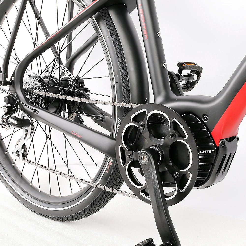 2021 New Model 250W/350W/9.6ah/10.4ah Lithium Battery Electric Bicycle 7 Gears Carbon Frame E Bike Electric Bicycles for Men