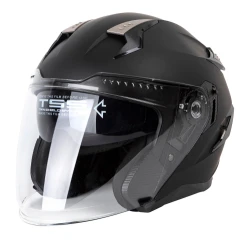 Components of a typical motorcycle helmet