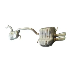 The exhaust system typically consists of several components