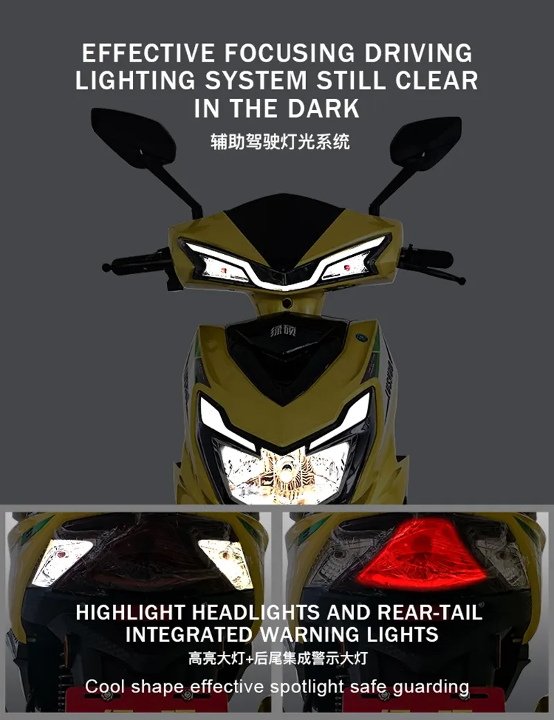 24” Fat Tire 48V Three Wheel Scooter Adult DC Motor 72V 1000W Tricycles Worn Used Electric Trolley Food Ice Cream Electrical Tricycle Cart