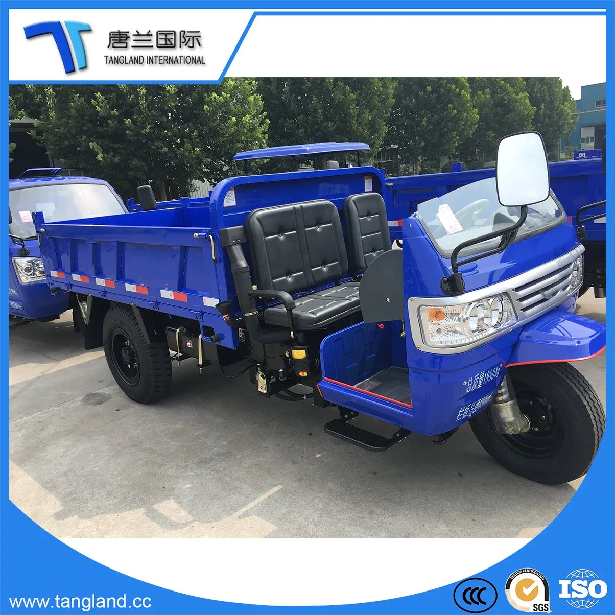 3 Wheel Truck Mining Farm Dump/Tiller Tricycle/Tuk Tuk Vehicle