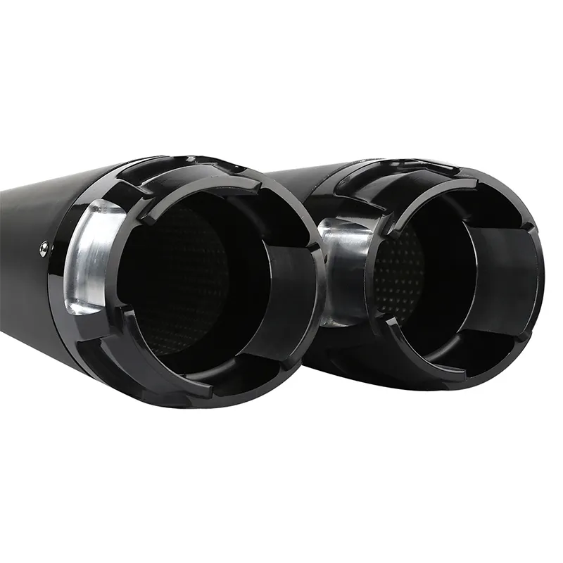 4" Megaphone Mufflers Exhaust Pipes for Harley 95-16 Touring Flh Flhtk Flhr Fltr
