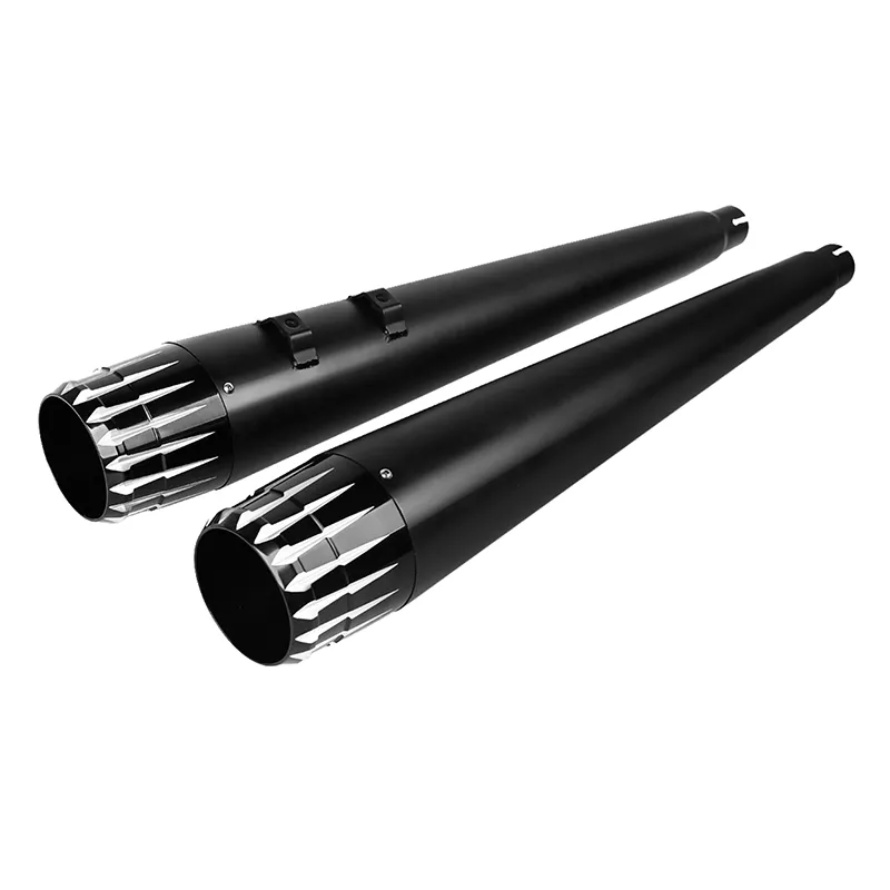 4" Megaphone Slip-on Mufflers Exhaust Pipes for Harley Road Electra Glide 95-16
