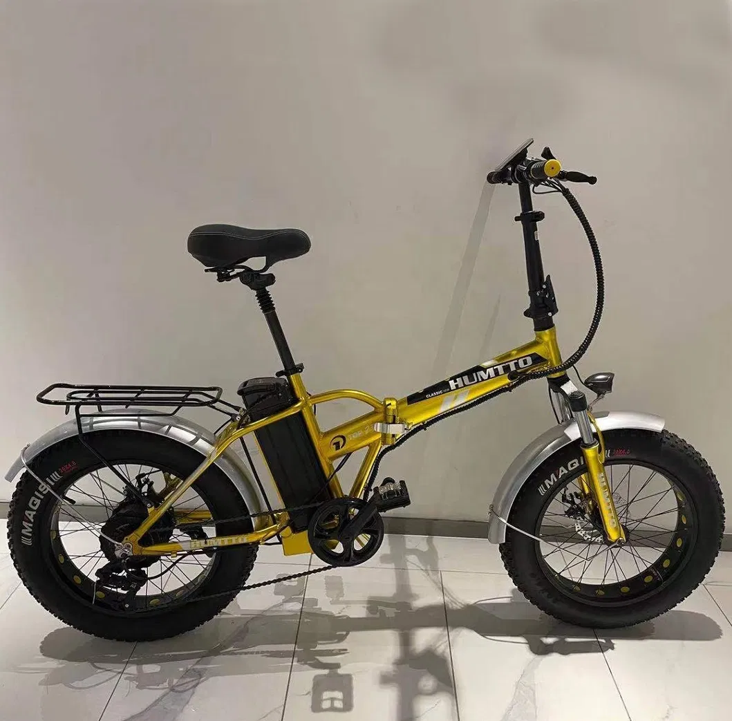 48V 250-1000W China Manufacture 26 2 Wheel Inch off-Road Electric Folding Lithium Battery Electric Fat Tyre Bike/Bicycle