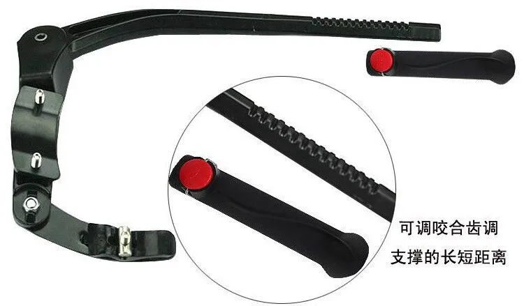 Adjustable Bike Support Bicycle Kickstand Stand Rear Mount Double Fulcrum Stand Replacement Accessories Single Side