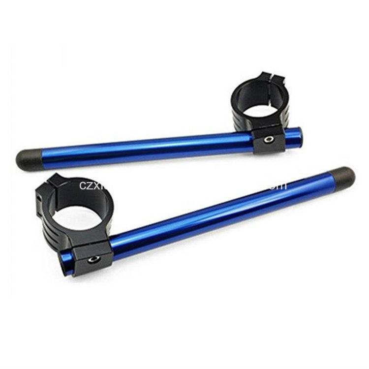 Anodizing Motorcycle Aluminum CNC Machined Clip on Handle Bar.