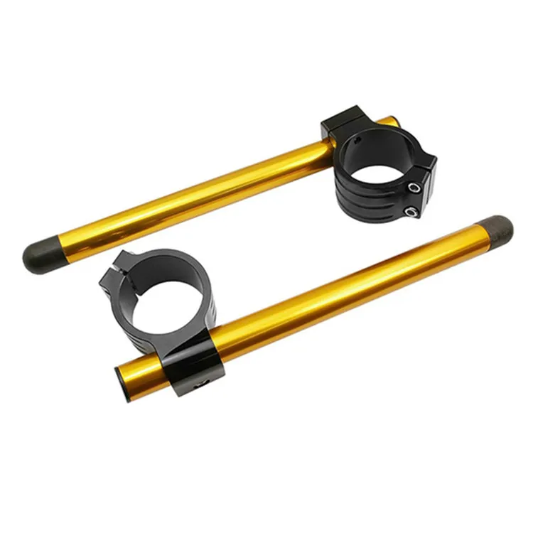 Anodizing Motorcycle Aluminum CNC Machined Clip on Handle Bar.
