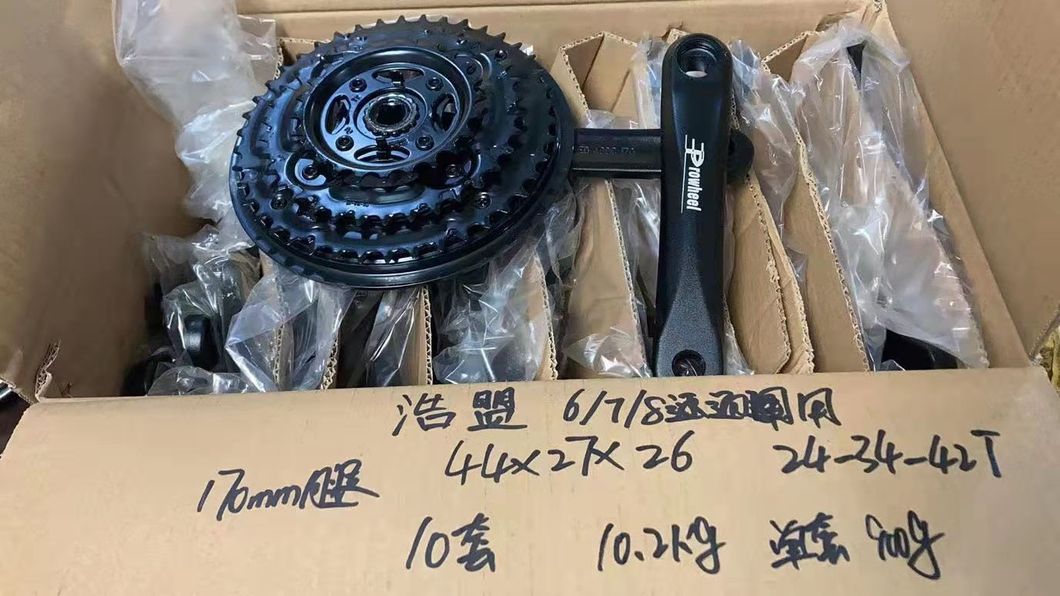 Bicycle Chainwheel 6/7/8 Speed Aluminum Chainwheel Crankset Prowheel AC49 24/34/42t Bike Cycle Chainwheel