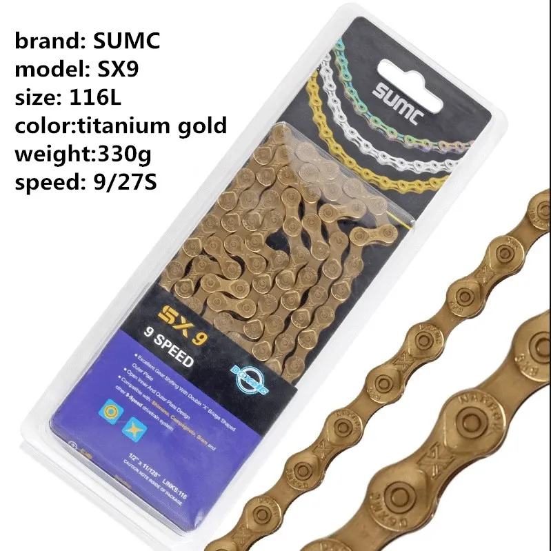 Bicycle Transmission Parts Sumc Bike Bicycle Chain S82/ S99/ Sx9/ Sx10/ Sx11/Sx11EL/Sx12 8/9/10/11/12 Speed Bicycle Chain