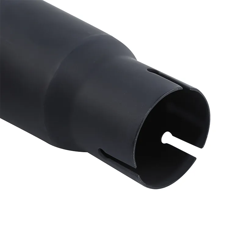 Black 4′′ Megaphone Slip-on Silencer Exhaust Pipe for Harley Road King 1995-2016