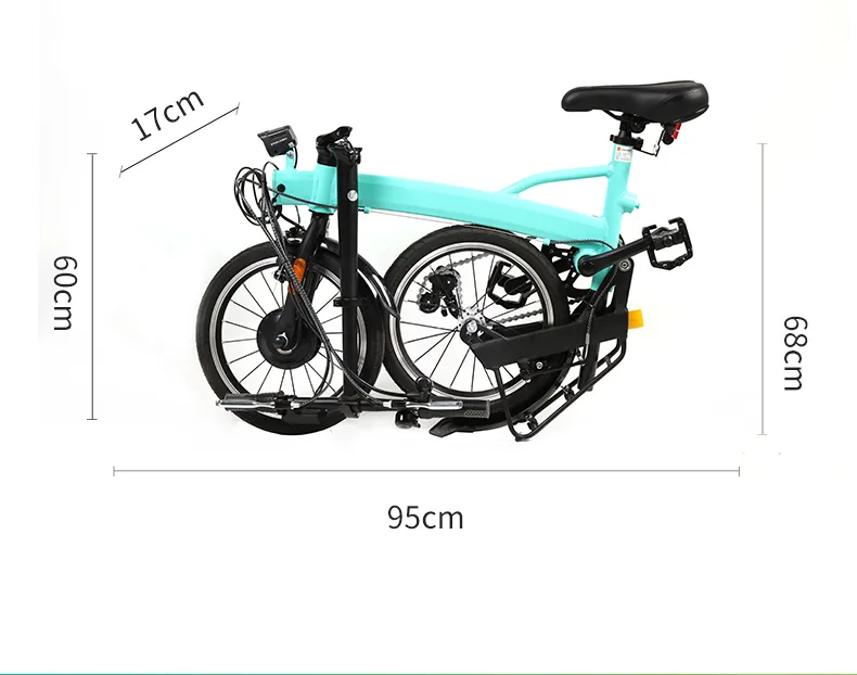 CE Approved OEM Customized Front Drive Pedal Assist Mini Pocket Foldalbe E Bike with Lithium Battery