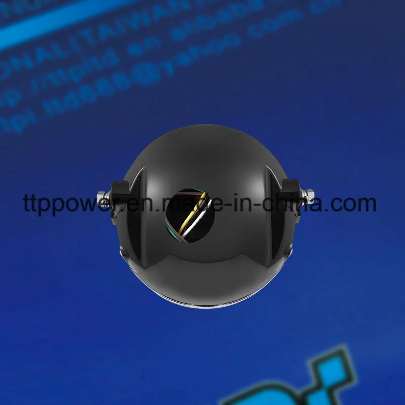 Cg110 Motorcycle Parts ABS Motorcycle Headlight Iron Headlamp 35W Black Shell