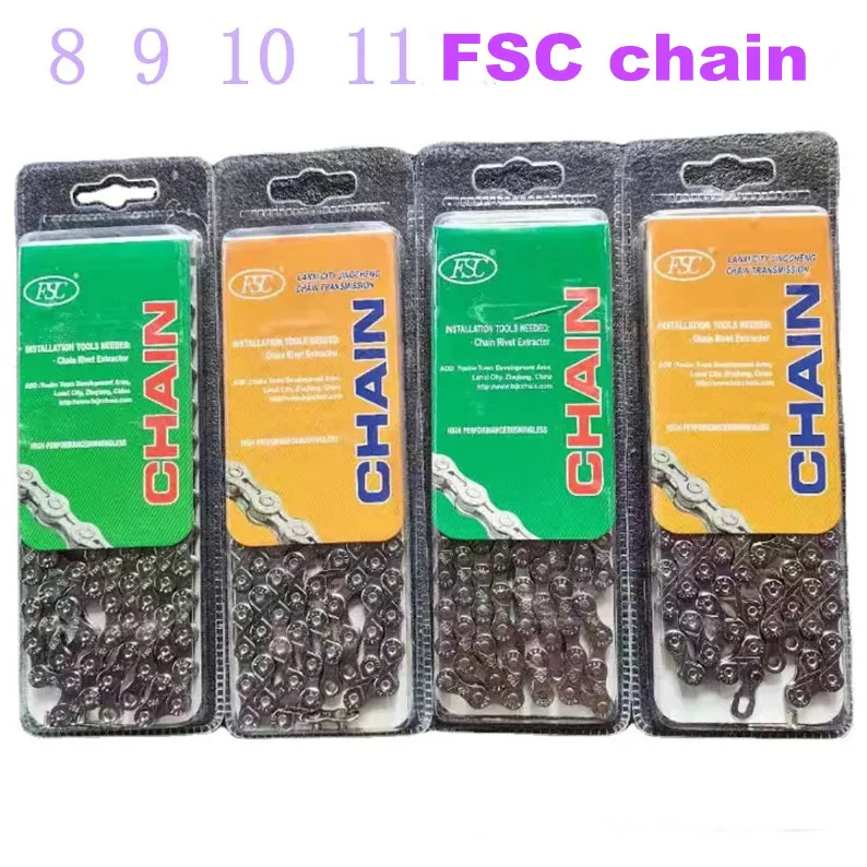 Cheapest 116L Bicycle Chain Fsc 8/9/10/11 Speed Electroplating Bike Bicycle Chain for Mountain Bike