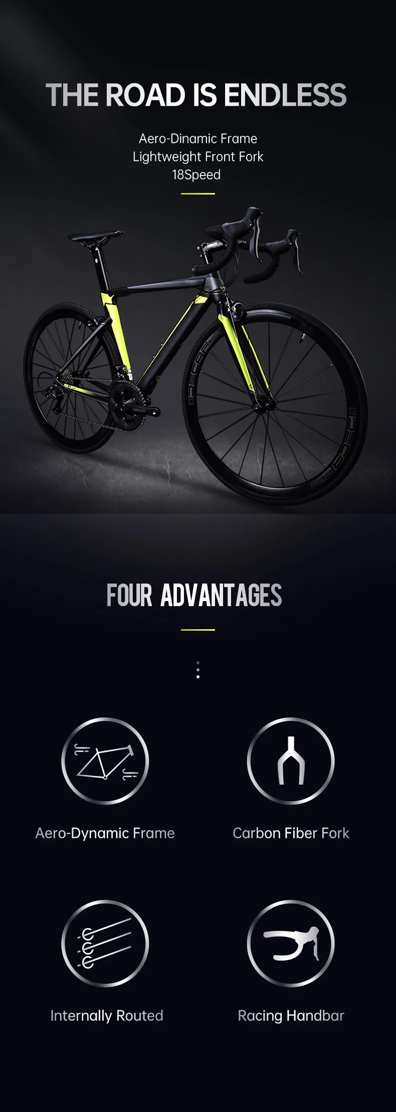 China Popular Hot Sale 26 Inch Mountain Bike Bicycle Giant Best Quality Road Bike Road Bicycle Manufacture