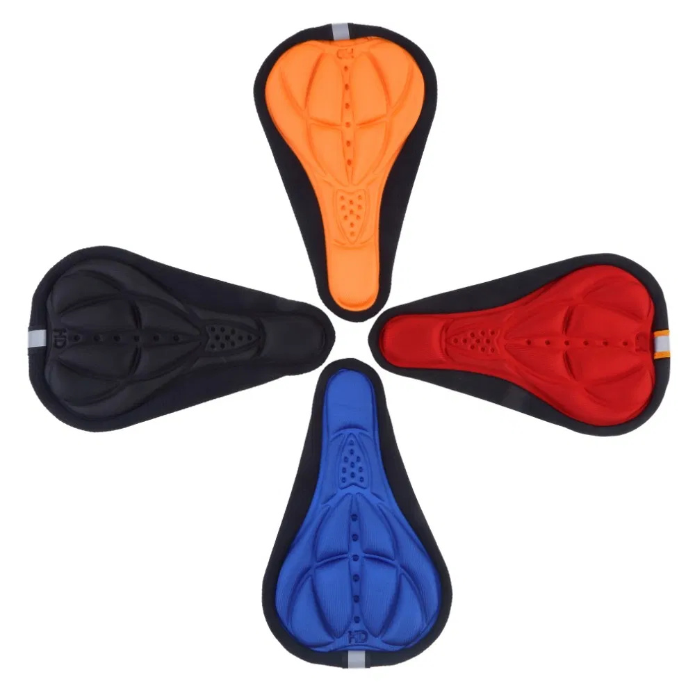 Custom Logo Cycling Bicycle Bike Silicone Saddle Seat Cover Silica Gel Cushion Soft Pad