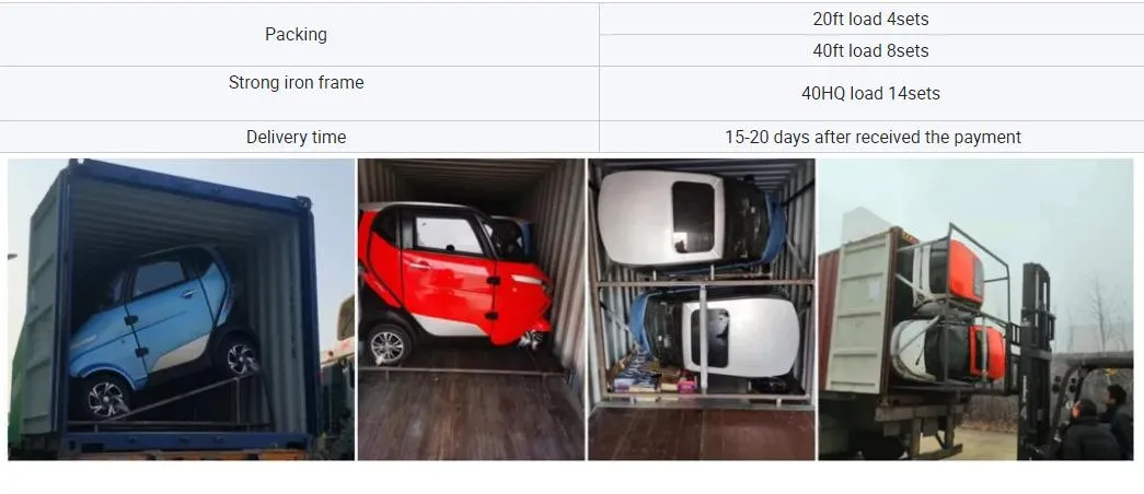 EEC Electric Car L2e Certificate Electric Vehicle 1500W Enclosed Electric Trike with Lithium Battery