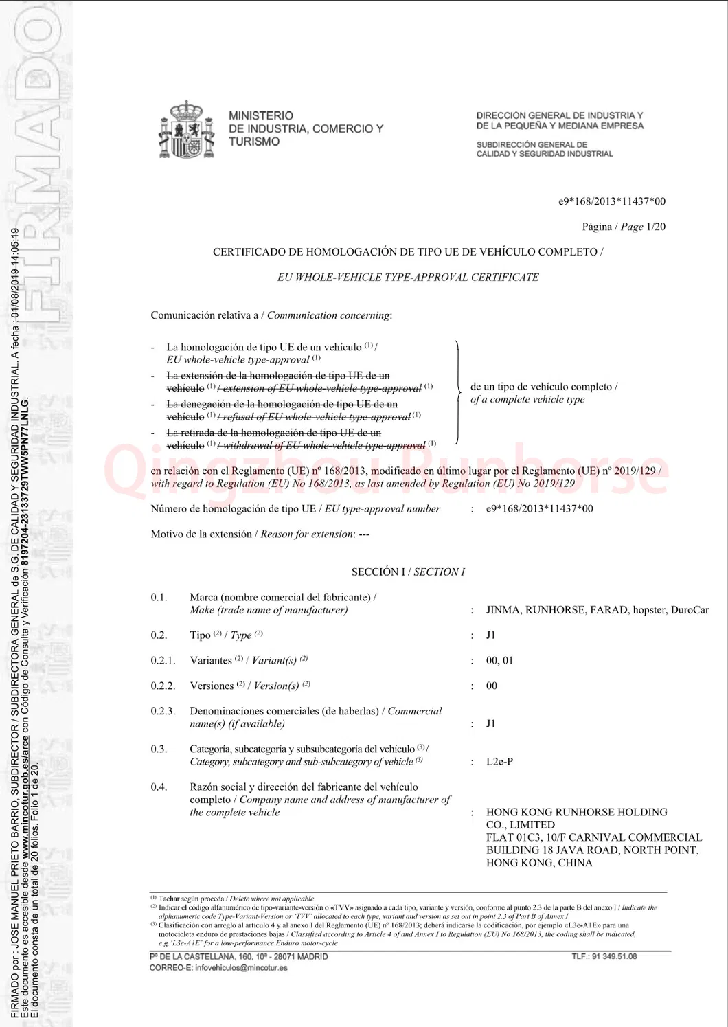 EEC L6e Catalog Electric Shopping Car for Elderly