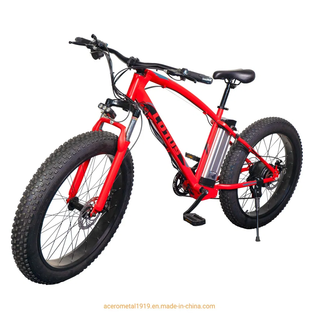 Electric Fat Tyre Mountain Bike China Factory 48V Battery Higher Quality 26 Inch Color Customized Wholesale Changeable Acceptable Mountain Bicycle for Adult Men