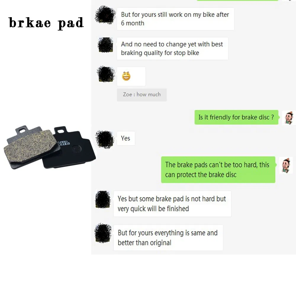 Fa452 Motorcycle Part Brake Pad for Polaris 400