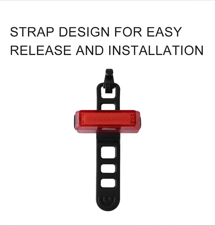 Gaciron 15 Lumen Tail Light for Bike LED Transparent Fashion Design 300 Degree Visual Angle Rear Light for Bike