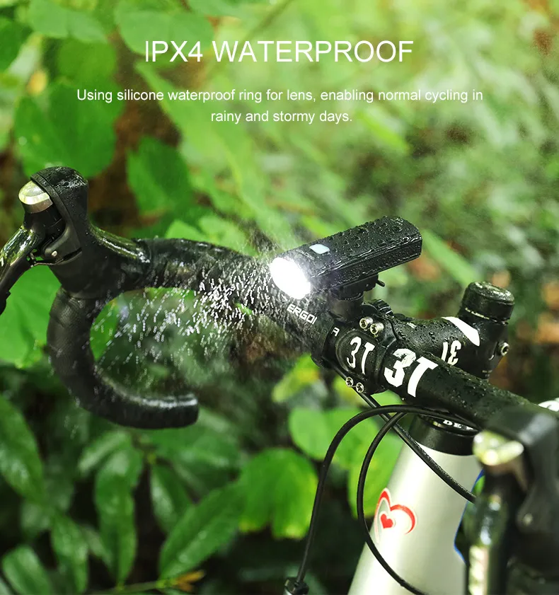 Gaciron 2021 Newest V20c-400 Best Bike Lights Helmet Ipx4 CE RoHS FCC Approved Bike Headlight Bike LED Light Bicycle Headlight