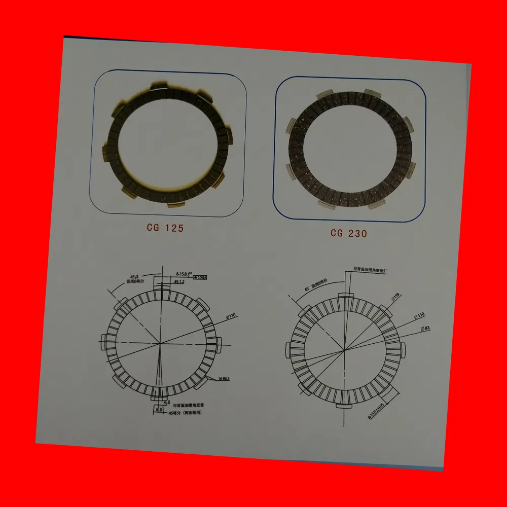 High Quality Motorcycle Part Motorcycle Clutch Plate for Honda Titan