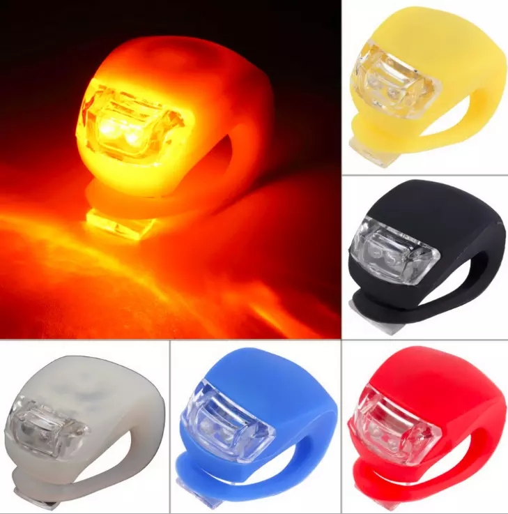 Hot Sale Promotional Wholesale Front&Rear Silicone Rubber Bike Light