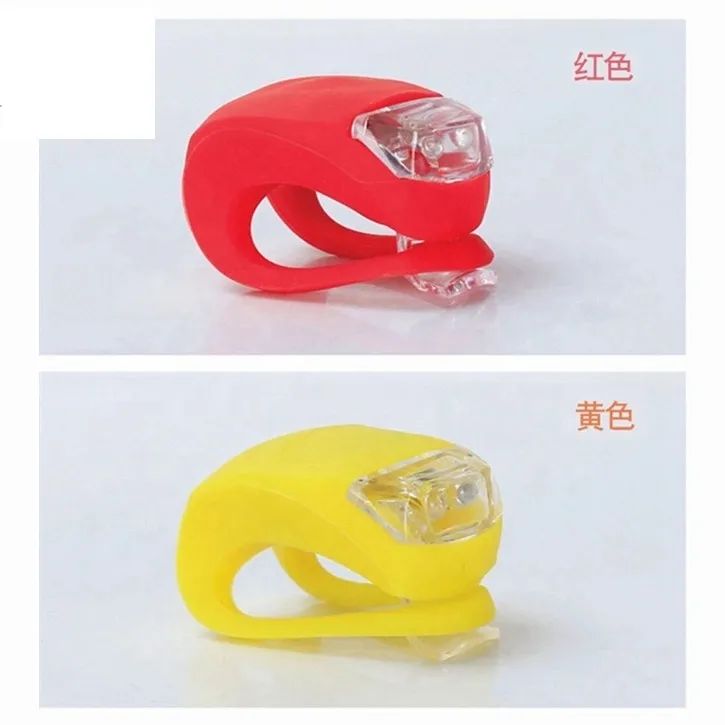 Hot Sale Promotional Wholesale Front&Rear Silicone Rubber Bike Light