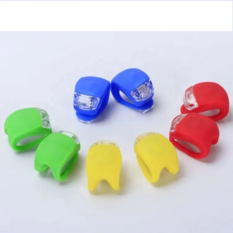 Hot Sale Promotional Wholesale Front&Rear Silicone Rubber Bike Light