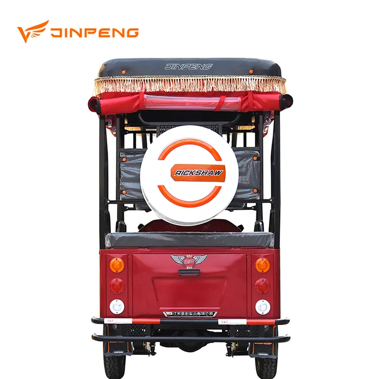 Jinpeng 2021 Hot Selling 1000W Passenger Uses E Battery Rickshaw Electric Tricycle for Brazil Market