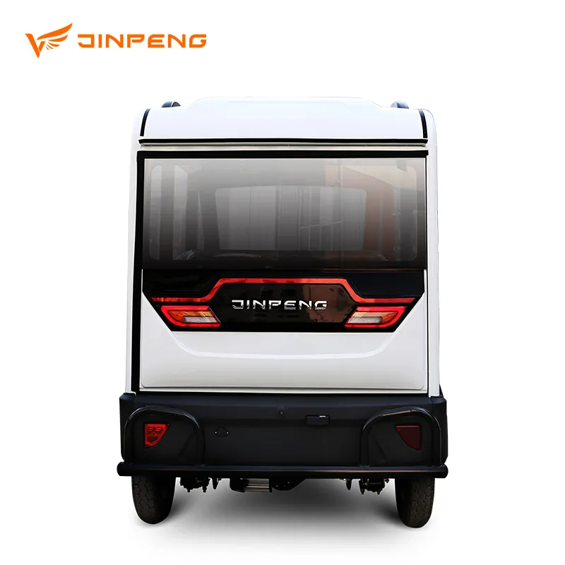 Jinpeng Brand Cx EEC Certificate Electric Closed Tricycle for Passenger Taxi Use 800W 1000W 3 Seats