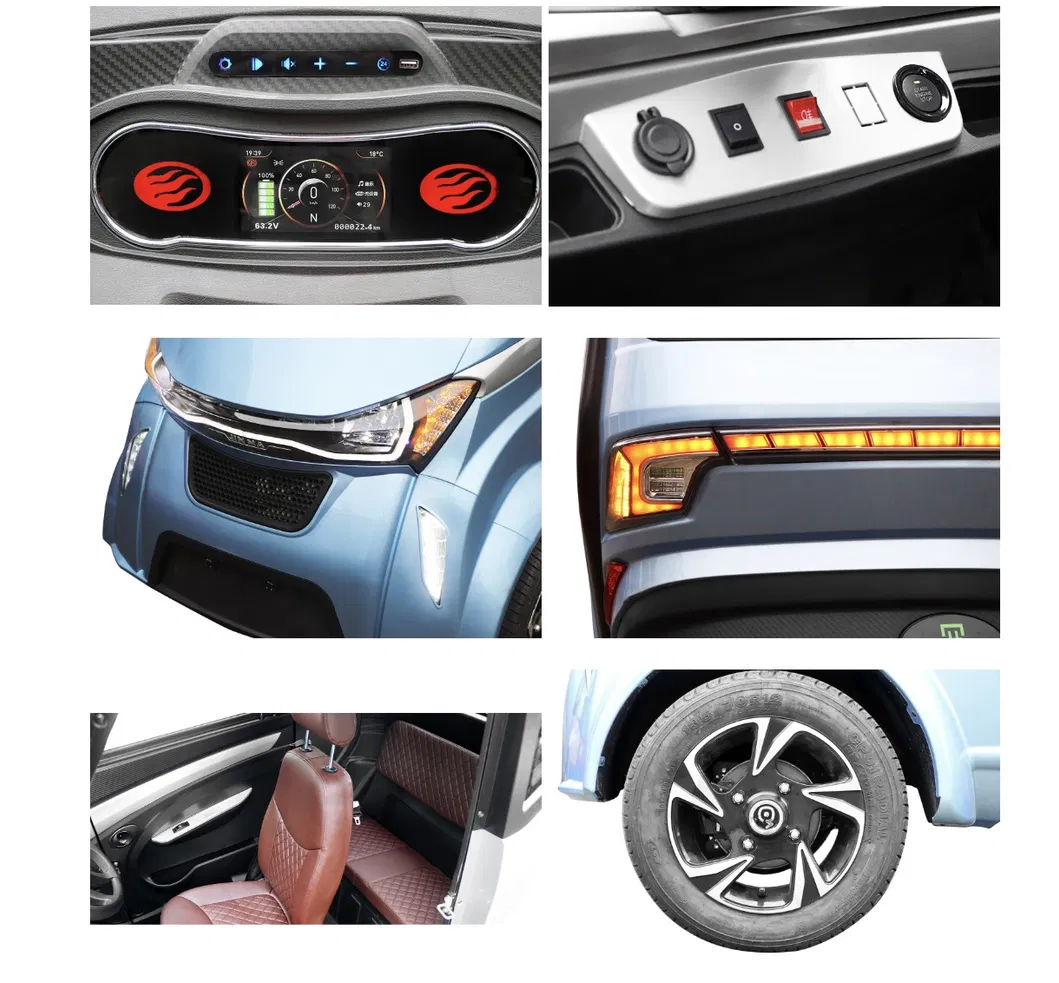 L6e Certificate 3000W 4 Wheel Lithium Mobility Passager Electric Car