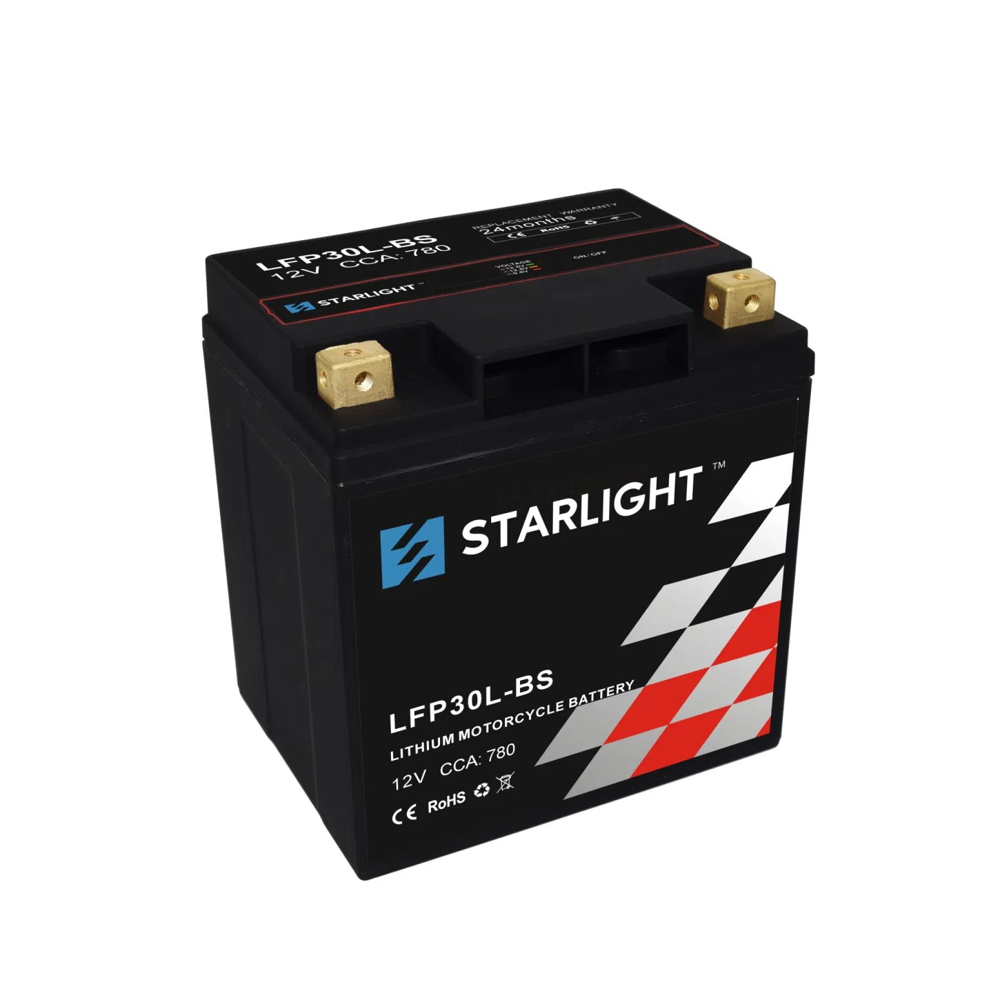 LiFePO4 LFP30L -BS 12.8V Lithium Motorcycle Battery