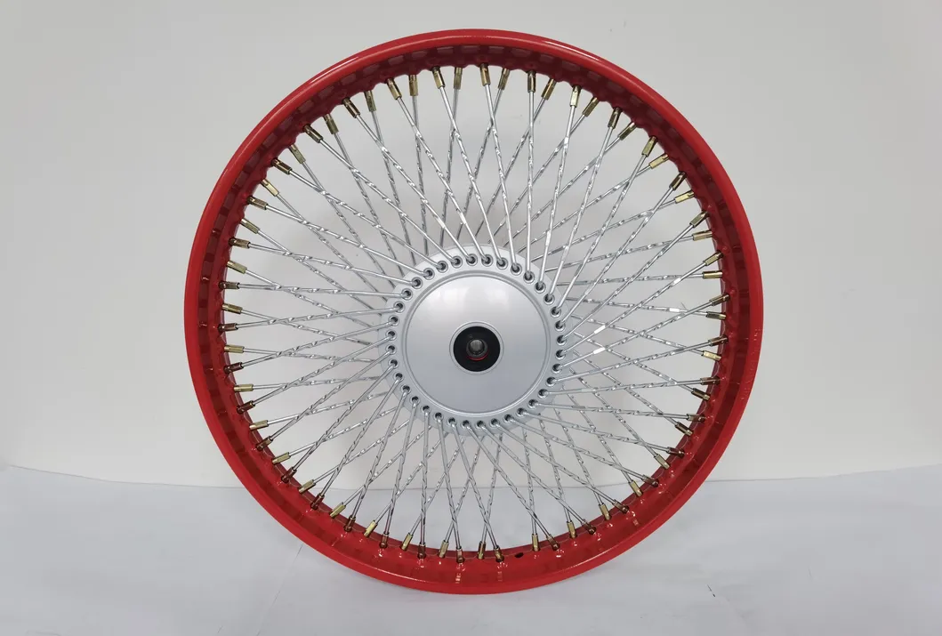 Motorcycle /Motorcycle Cg125 Accessories Red Motorcycle Front Wheel Spoke Rim Drum Brake 1.4*18inch