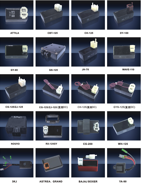 Yog Motorcycle Pats Cdi Electrical Full Range Models Cg Wy Cgl CS Ds FT Akt Eco Bajaj Boxer Bm 125 150 Cc Pulsar 200 Ns Tvs Apache Italika Honda