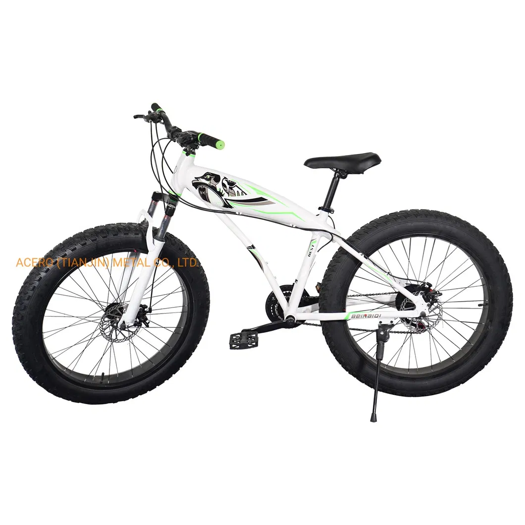 OEM 26" Adult Aluminum Alloy Snow Mountain Bicycle with Fat Tyre China Factory Wholesale 21speed Support Disc Break Customized Acceptable MTB Bike Bicycle