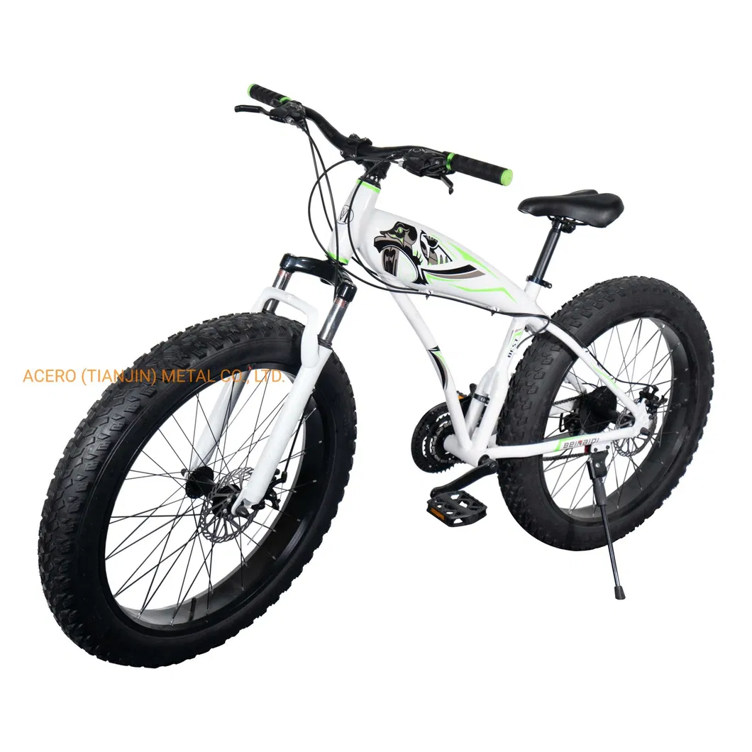 OEM 26" Adult Aluminum Alloy Snow Mountain Bicycle with Fat Tyre China Factory Wholesale 21speed Support Disc Break Customized Acceptable MTB Bike Bicycle