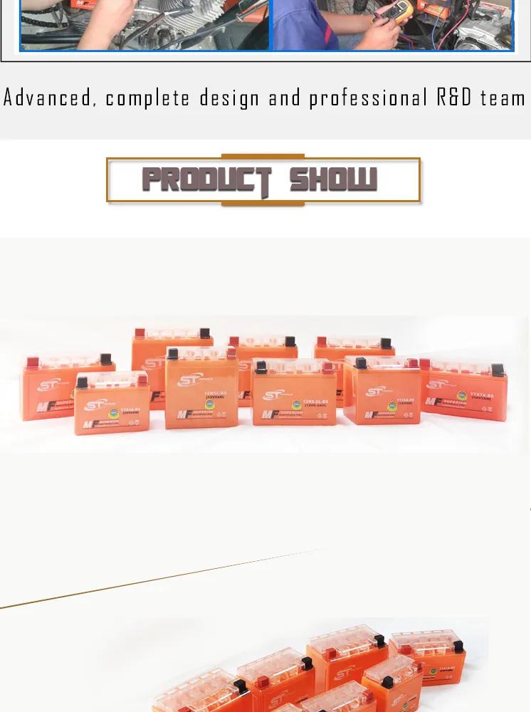 Super Power 12V Battery 12V 5ah 12n5l-BS Mf Sealed VRLA Lead Acid Rechargeable Motorcycle Battery