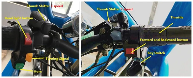 Velo Taxi Electric Pedicab 48V 1000W, Tricycle, Bike, Scooter