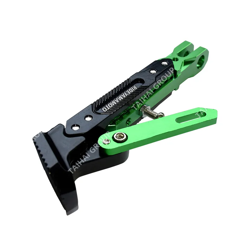 Yamamoto Motorcycle Spare Parts Universal Green Side Stand Kickstand Thicken Aluminum CNC Adjustable Support Frame Leg for YAMAHA Nmax 155 Honda Suzuki